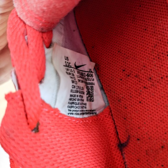 Nike Junior Tiempo Legend 8 Club MG Kids Soccer Cleats, Bright Red/Pink Sz 11C - Picture 5 of 5